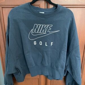 Nike Women's Dark Gray Crew Neck Sweater